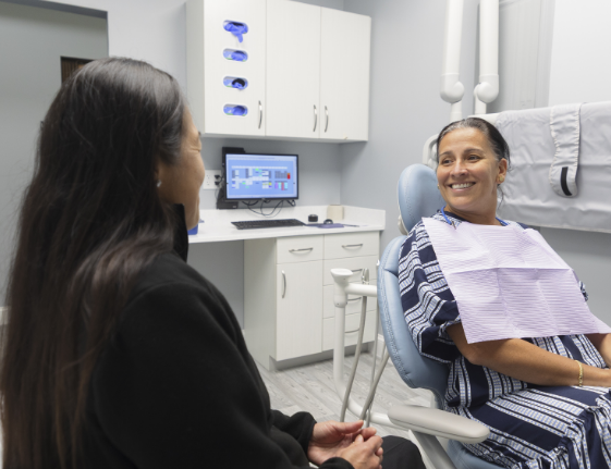 Happy patient at Waban Dental Group